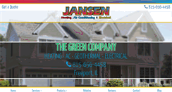 Desktop Screenshot of jansenhvac.com